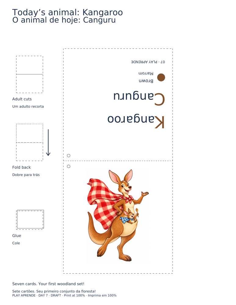 Printable preview: Today’s animal: Kangaroo