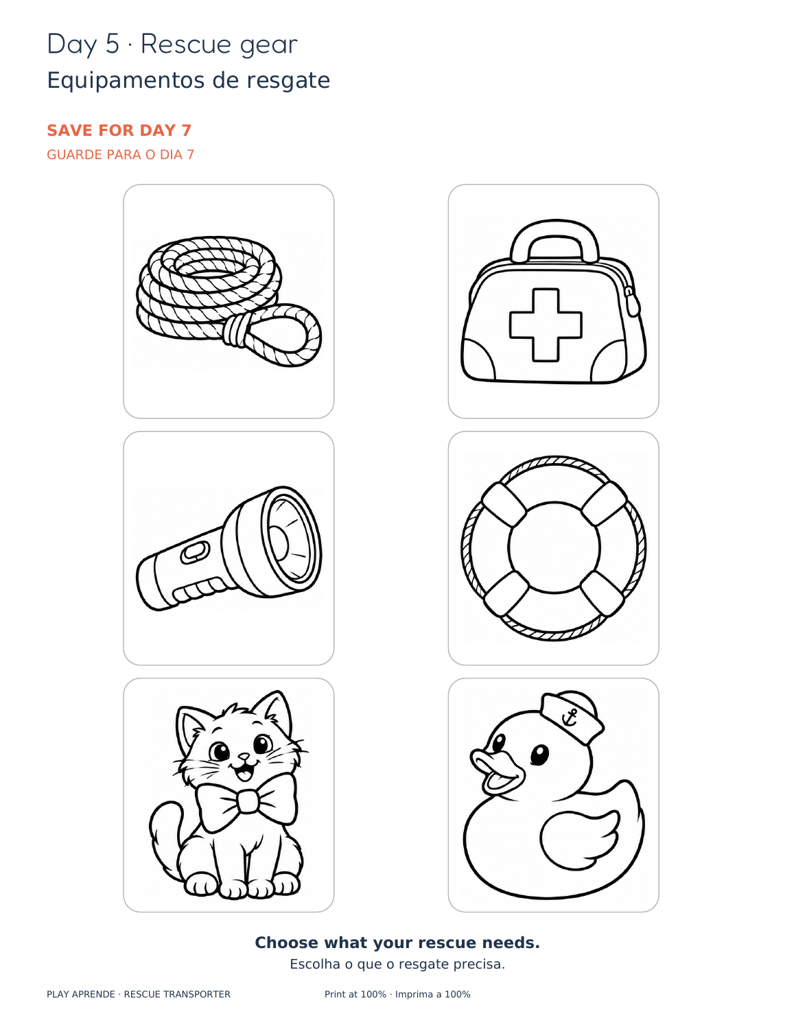 Printable preview: Your transporter cargo