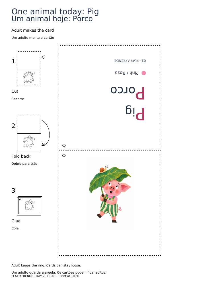 Printable preview: Today’s animal: Pig