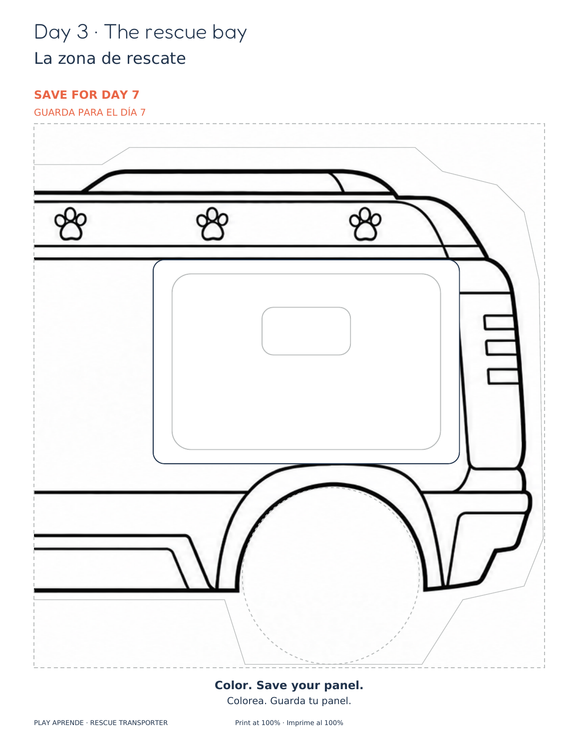 Printable preview: Your truck’s rear panel