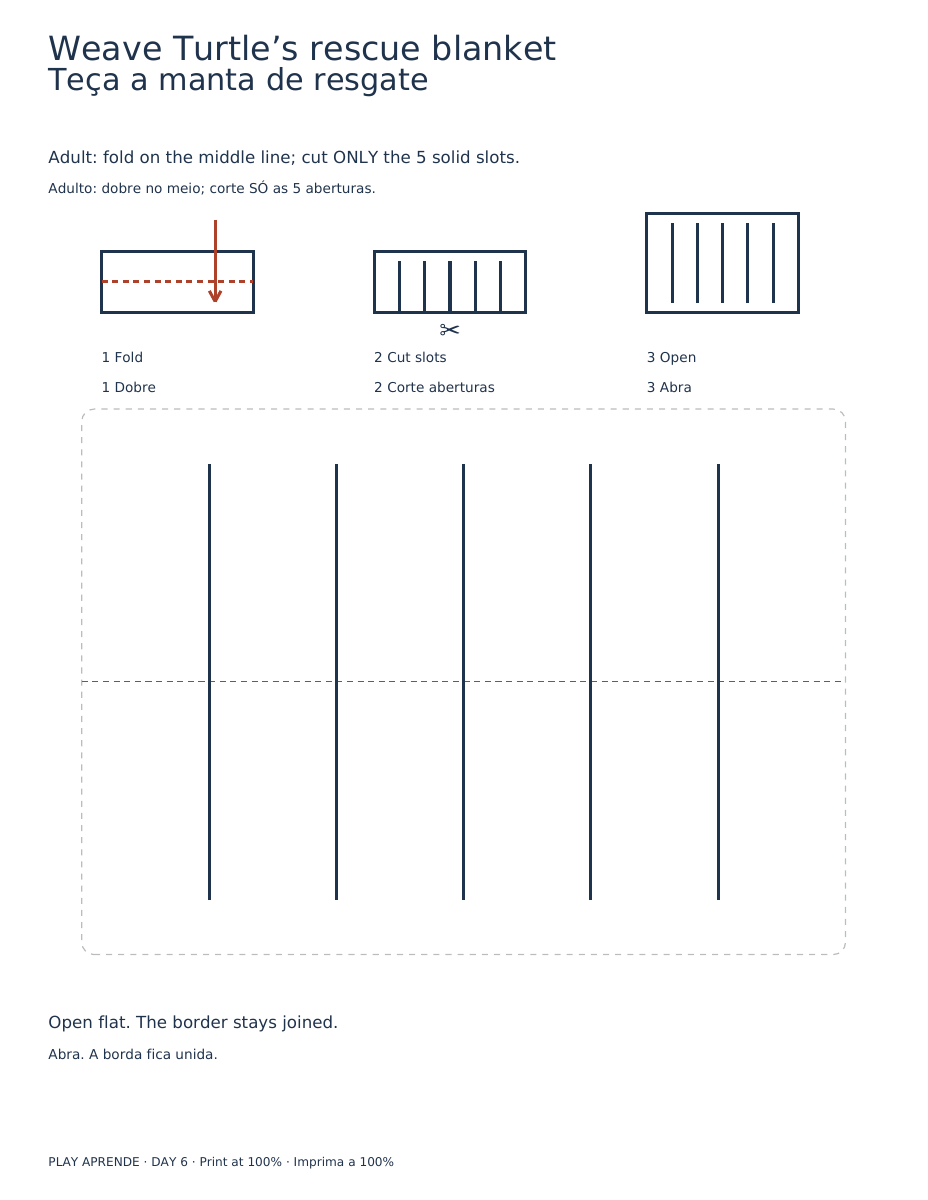 Printable preview: Weave Turtle’s blanket
