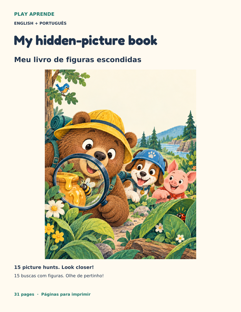 Cover of My hidden-picture book