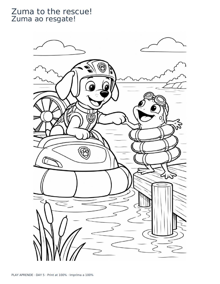 Printable preview: Zuma to the rescue!