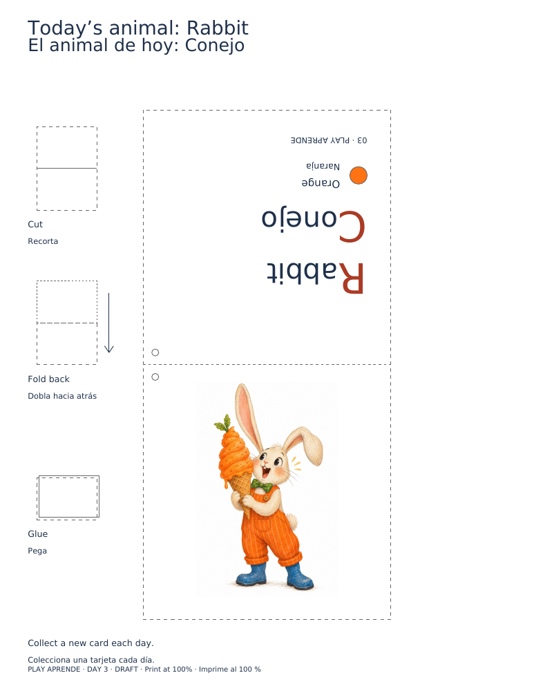 Printable preview: Today’s animal: Rabbit