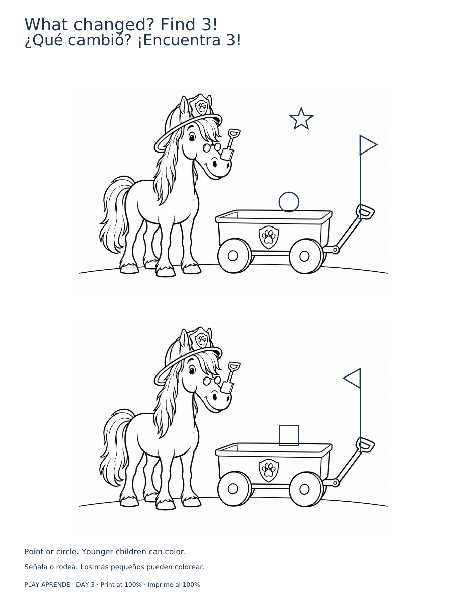 Printable preview: Spot 3 changes