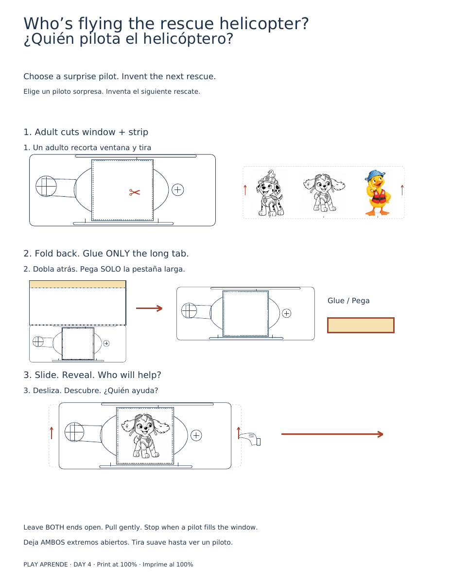 Printable preview: Who’s flying the rescue helicopter?