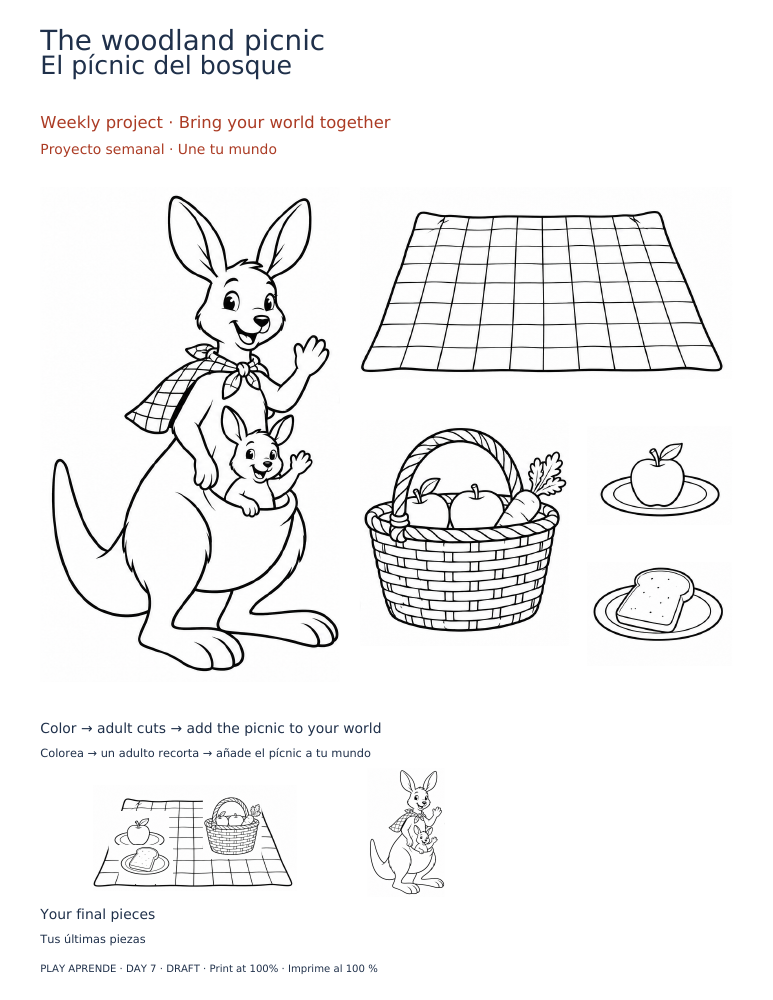 Printable preview: Bring your woodland together