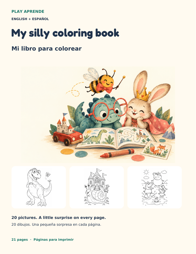 Cover of My silly coloring book