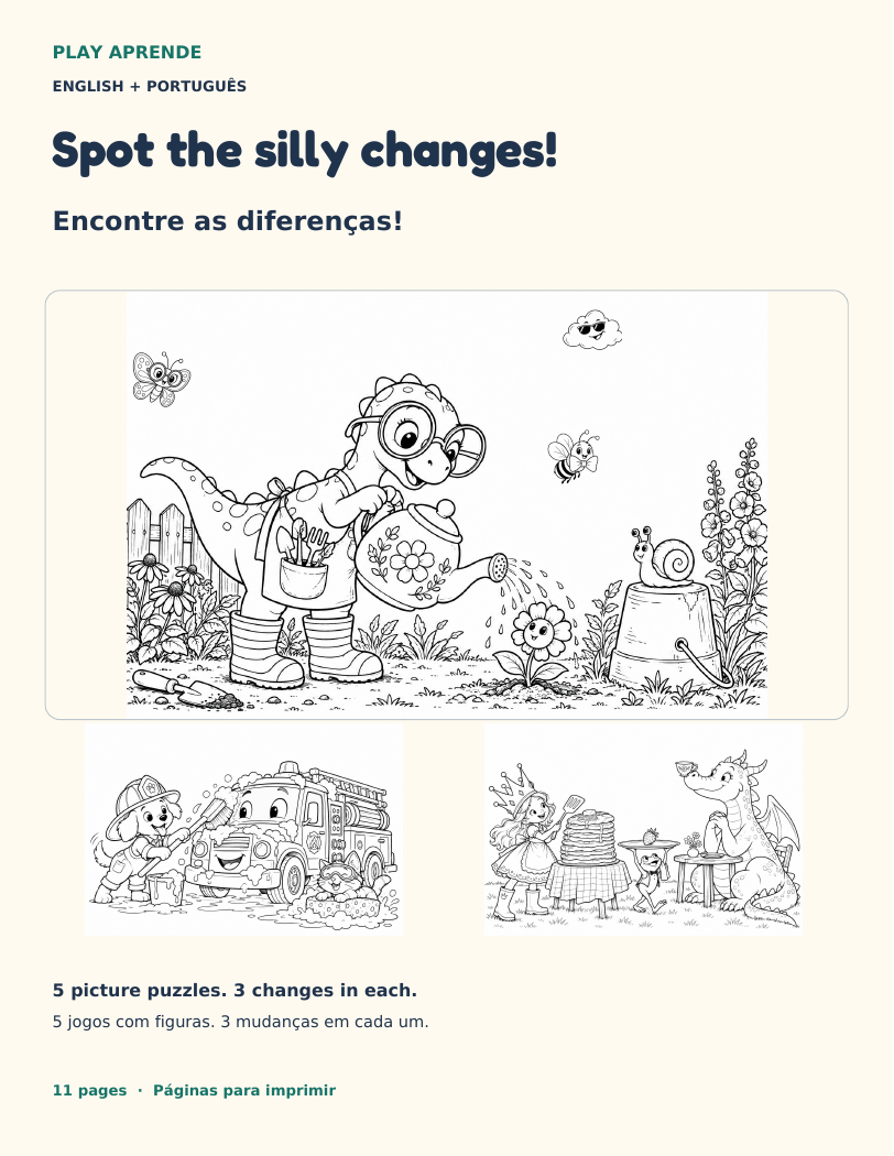 Cover of Spot the silly changes!