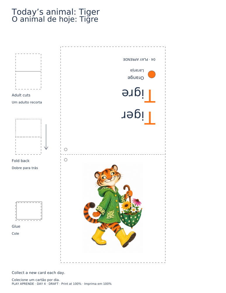 Printable preview: Today’s animal: Tiger