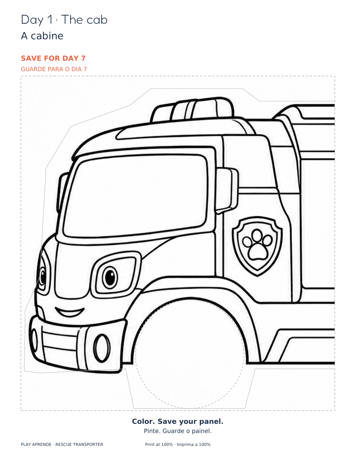 Printable preview: Your truck cab